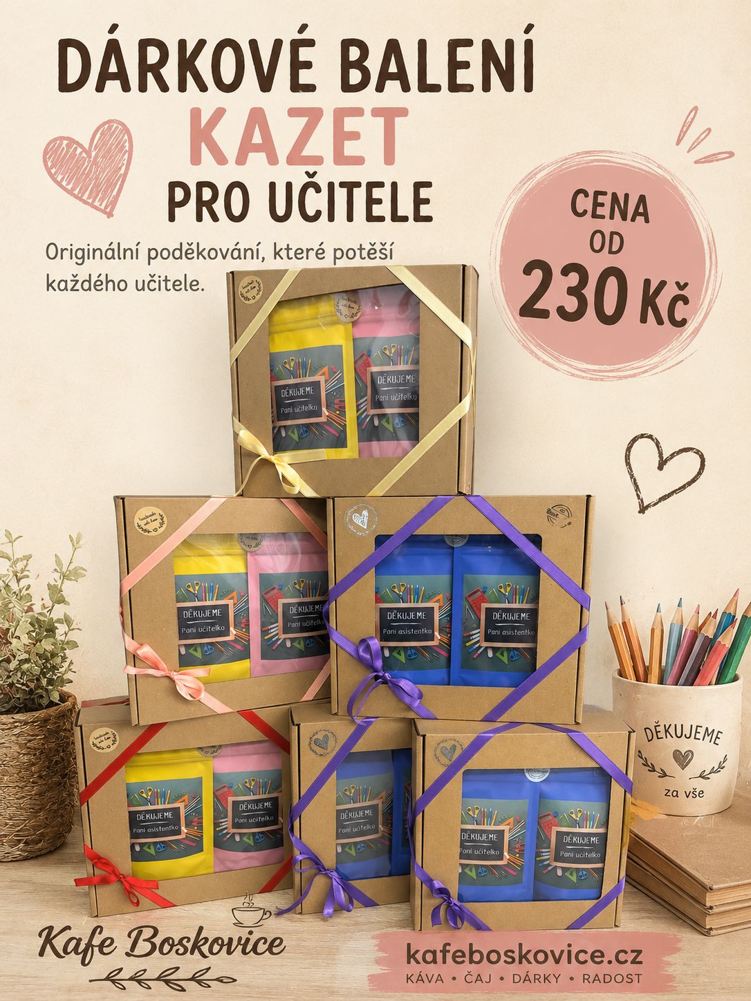 Dárkové krabice pro učitele